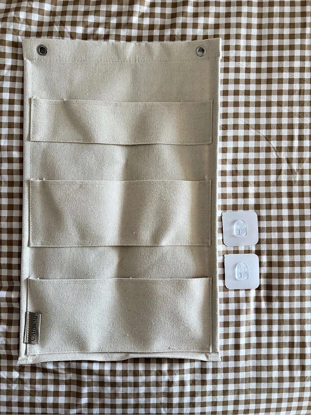 Caraway Canvas Lid Organizer Cream